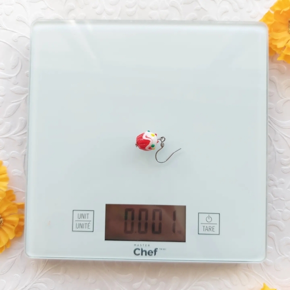 Cute and colorful glass cupcake earrings - Picture 5 of 6